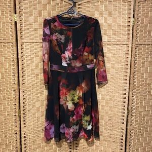 Beautiful, Moody Floral Ted Baker Dress